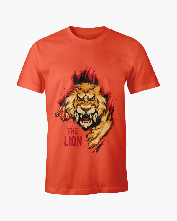 The Lion Printed Short Sleeve T-Shirt – Casual and Comfortable